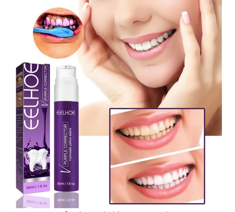 CREMA MORADA BLANQUEADOR DENTAL